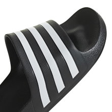 adidas Slides Adilette Aqua 3-Stripes (Cloudfoam footbed, molded EVA strap) black/white - 1 pair